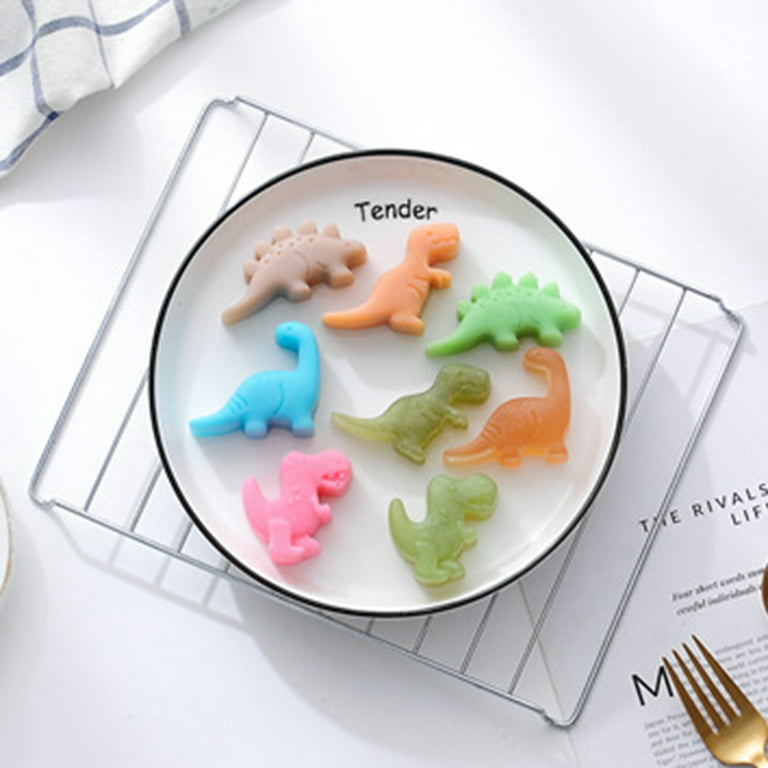 Reheyre Non-Stick Animal Shape Pastry Mold Food-Grade, Temperature Resistant, Easy Demoulding, Baking, BPA Free, 3D Dinosaur Silicone Fondant Mould, Kitchen