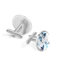 thumbnail image 3 of Ice Hockey Elegant Stainless Steel Mens Cufflinks for Formal Attire, Made of Silver Jewelry, Ideal Shirt Clip Accessory, 3 of 6
