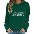thumbnail image 4 of Ayfxijin Pullover Sweaters for Women Pullover O-Neck Christmas Sweatshirt Long Sleeved Top Hooded Sweatshirt, 4 of 6