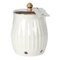 thumbnail image 6 of The Pioneer Woman Colette Stoneware Onion Keeper, White, 6 of 6