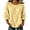 Yellow, variant on TOUMENY Summer Fall Blouses for Women Casual Lace Trim Puff Sleeve Round Neck Shirts Loose Flowy Elastic Cuff Boho Tops White XL