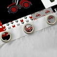 thumbnail image 4 of Manfei Cartoon Tractor Black Out Curtains,Rustic Farmhouse Cabin Curtains Pack of 2 (42x63 Each),Red White Black Patchwork Plaid Bedroom Curtains For Boys,Super Cozy Room Decor, 4 of 6