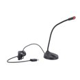 thumbnail image 1 of Micrófono Con Cable De Cuello De Cisne Micrófono De Escritorio De Recogida De 360 ​​​​grados Para Reuniones De Transmisión En Vivo Y Podcasting Negro, 1 of 8