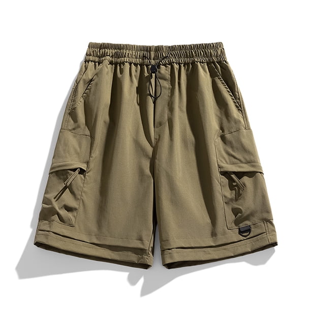 pstuiky Pantalones cortos para hombre, Pantalones cortos deportivos informales de moda para hombre, transpirables, con bolsillos laterales y cintura baja Pantalones cortos cargo