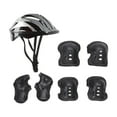 thumbnail image 4 of Conjunto de rodilleras para casco de bicicleta perfecl casco deportivo para niños Negro, 4 of 8