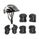 thumbnail image 4 of Casco de Patineta para Niños shamjiam Juego de Rodilleras y Muñequeras Negro A Prueba de Golpes, 4 of 8