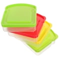 thumbnail image 1 of KAKOWELY 4Pcs Sandwich Containers Portable Sandwiches Box Sandwich Containers for Lunch Boxes,5.12X"X4.72"X1.38", 1 of 5