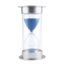 Cadorn 30 - Minute Silver - Capped Blue - Sand Hourglass, Time Timer for Study & Decor