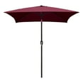 thumbnail image 2 of Maypex 6.5x6.5 ft. Steel Market Crank and Tilt Patio Umbrella in Burgundy, 2 of 4