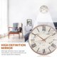 thumbnail image 5 of Reloj De Pared De 11,8 Pulgadas Con Hermoso Patrón De Mármol, Reloj De Pared Moderno De Bajo Ruido, Reloj Colgante Redondo Con Números Romanos Para Sala De Estar Y Oficina Minnieouse HA014718-00, 5 of 6