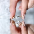 thumbnail image 5 of Rosec Jewels Lab Created Diamond Promise Bypass Ring - Princess Cut Diamond Ring (5mm, EF-VS Grade) - Valentines Day Gift, 14K Yellow Gold, US 12.50, 5 of 9