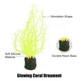 thumbnail image 4 of Soft Silicone Glowing Aquarium Tree Coral Aquatic Artificial Coral for Fish Tank Decoration Yellow, 4 of 7