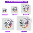 thumbnail image 5 of Funny Watercolor Adorable Havanese Peeking Through Torn Paper Effect Cutout Transfer Sticker Havanese Dog Lover Gifts Idea Transparent Decal Art Decor - 00026, 5 of 5