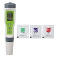 thumbnail image 2 of 3 in 1 Water Quality Test Pen EC TEMP PH Water Quality Tester High Accuracy EC Water Tester Digital with Detection Powder, 2 of 5