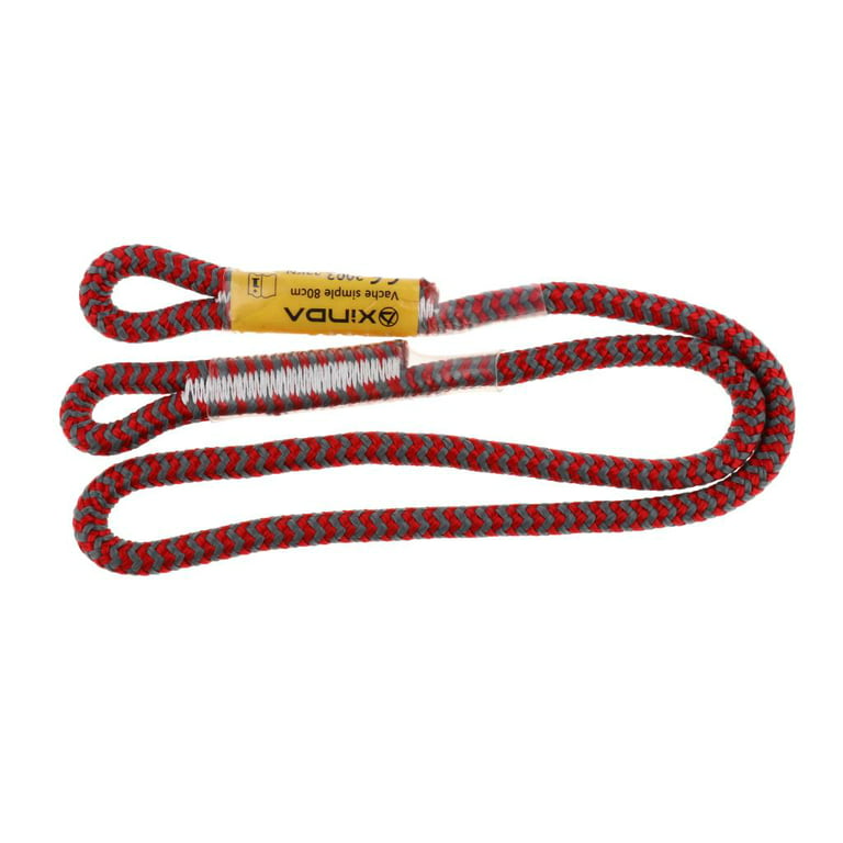 25kn 8mm Rope Outdoor Rock Climbing Heat Resistant Friction Hitch Cord 80cm/100, 80cm, Men's, Size: 80 cm, Red