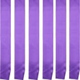 thumbnail image 3 of ruhuadgb 5pcs Purple Party Sash Solid Color Costume Accessory Fabric Bride Shoulder Strap Wedding Award Ceremony Sash Etiquette Ribbon Decoration, 3 of 6