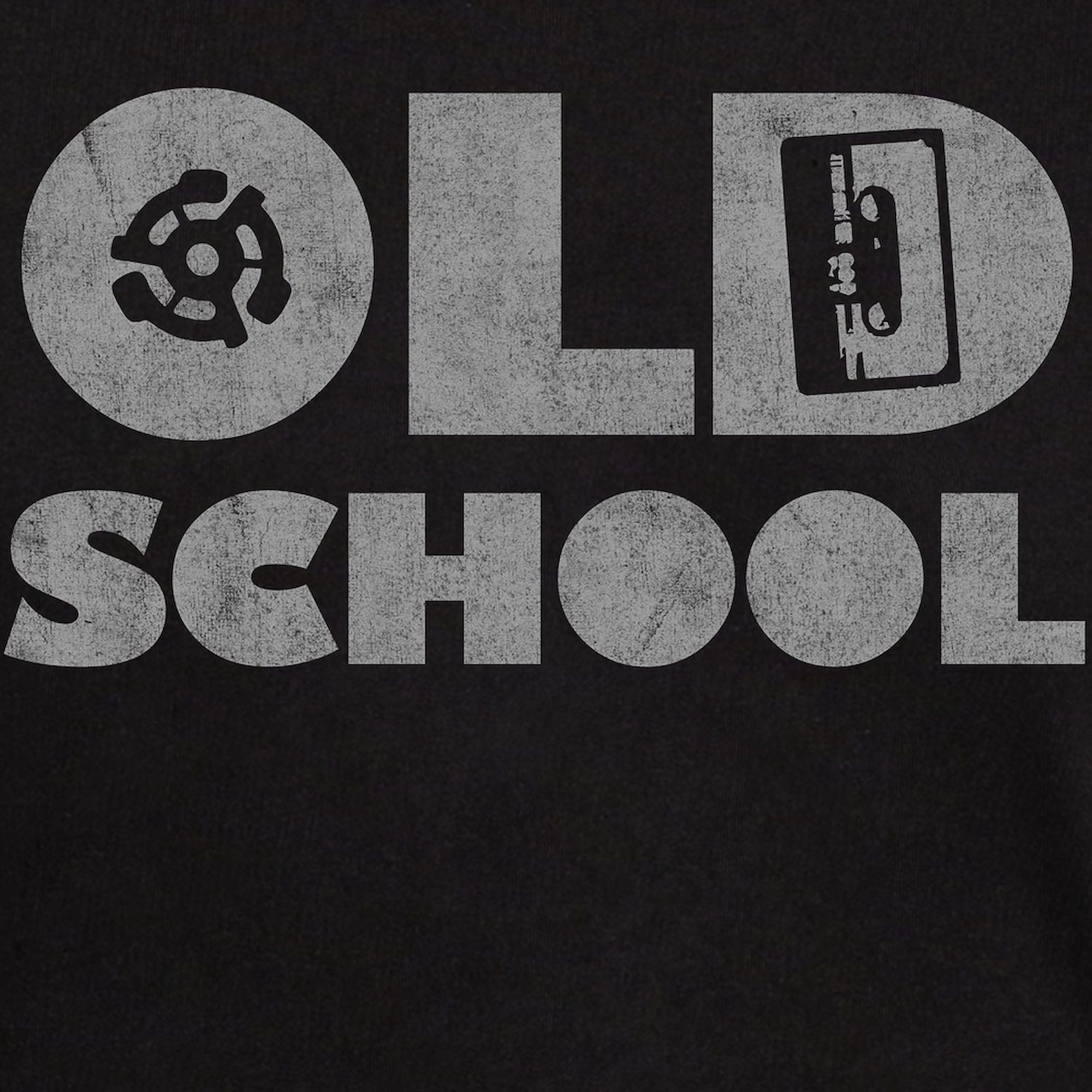 CafePress - Old School (Distressed) Dark T Shirt - 100% Cotton T-Shirt - image 3 of 4