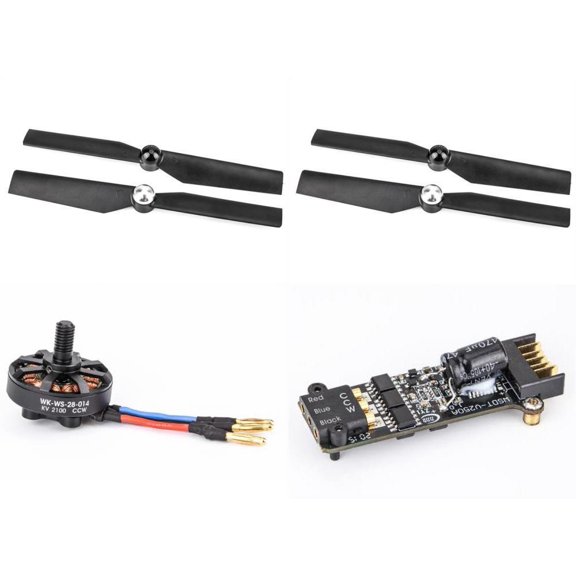 HobbyFlip CCW Brushless ESC Speed Controller and Motor with Propellers Compatible with Walkera Runner 250 Racer