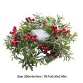thumbnail image 3 of Nilvkv Artificial Christmas Garlands,6.6ft Green Rattan with Green Fruit Decorations for Home Stairs Fireplace Front Porch Door Display Indoor Outdoor Christmas Decor, 3 of 6
