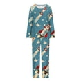 thumbnail image 4 of Censtreet Women's Christmas Pajamas Set,Printed Long Sleeve Nightwear Set, Sleepwear Set, 4 of 8