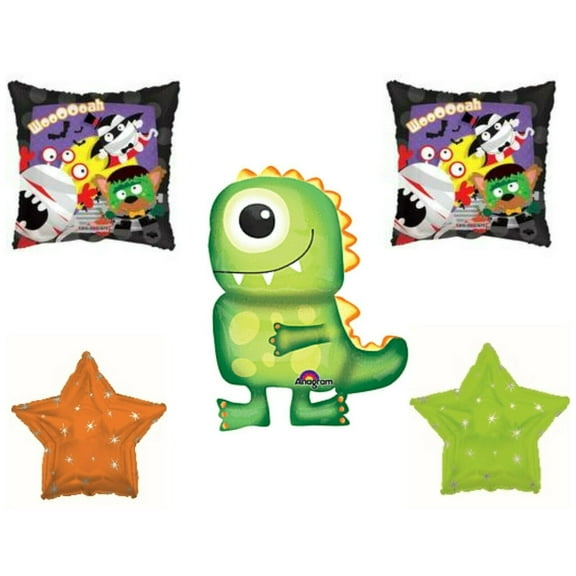Halloween Green Monster Airwalker Party Balloons Decorations Haunted spooky