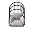 thumbnail image 6 of Uforic Hammock Egg Chair with Cushions,Foldable Hanging Basket Egg Chair for Outdoor, Indoor - Gray, 6 of 10