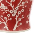 thumbnail image 5 of JONATHAN Y Cherry Blossom 17.75" Ceramic Garden Stool, Red/White, 5 of 8
