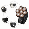 thumbnail image 5 of Men's Bald Head Shaver with 7-Blade High-Performance System, Waterproof Wet/Dry Use, Fast-Charging Kit with LED Display, Nose Hair Trimmer, Facial Cleansing Brush, and Hair Clipper, 5 of 9
