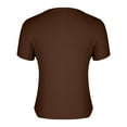 thumbnail image 4 of ZyeKqe Going out Tops for Women Short Sleeve Shirts Deep V Neck T Shirts Stretchy Slim Fitted Tees, 4 of 7