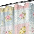 thumbnail image 3 of Pioneer Flower Floral Print Pattern Shower Curtain 84"x72", Bathroom Decorative Shower Curtain Set with 12 Hooks, Waterproof Washable, 3 of 6