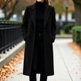 thumbnail image 7 of cocolona Womens Long Coat for Women Fall Winter Long Sleeve Lapel Trench Coat Oversized Elegant Trendy Jacket, 7 of 7