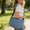 #62Light Blue, variant on Women's Crossbody Shoulder Canvas Bag, Convertible Waist Bag Ladies Small Handbag, Lightweight Casual Purse for Travel Errands Outdoor Activities and Daily Commute