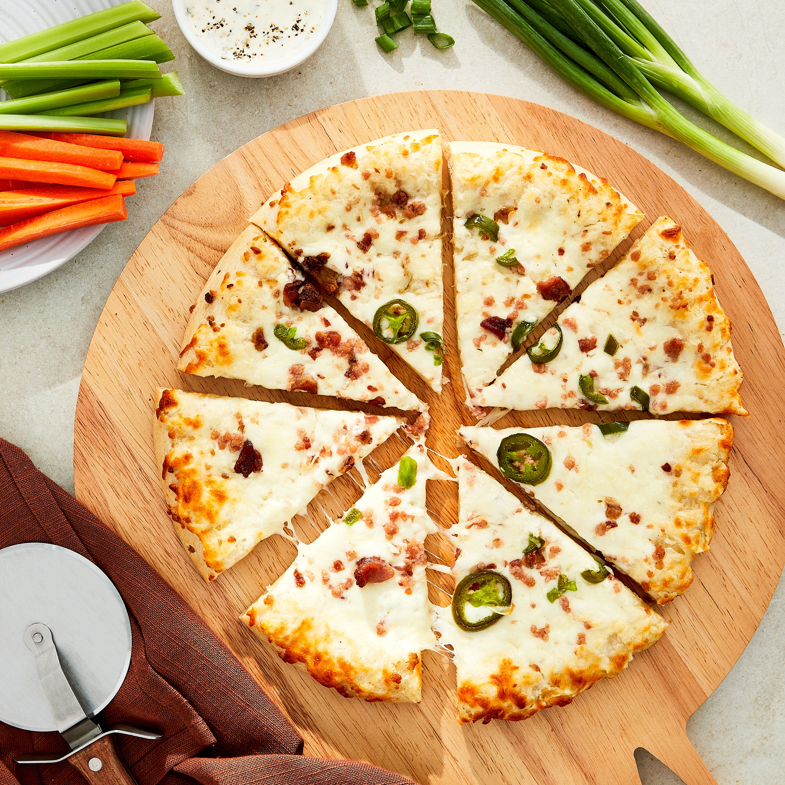 Great Value Rising Crust Bacon Jalapeno Pizza, 27.95 oz (Frozen)