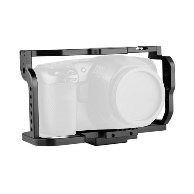 Aluminum Alloy Rabbit Cage for BMPCC 4K Camera, Multiple Threaded Holes