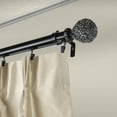 thumbnail image 2 of Leon Double Curtain Rod 1" OD 28-48 inch - Black, 2 of 3