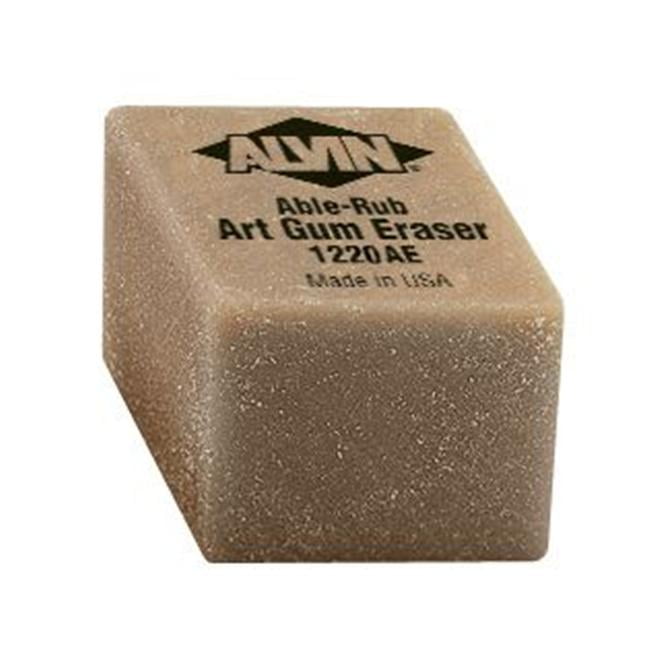 Alvin 1" x 1" x 3/4" Art Gum Erasers 24/Box