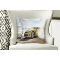 thumbnail image 4 of Ambesonne Cars Throw Pillow Cover 2 Pack, Racing Sports Drifting Men, 18", Yellow, 4 of 6