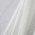thumbnail image 5 of Dainty Home Megan 3D Linen Textured Linen Look Chenille Striped Designed Fabric Shower Curtain 70W x 72L in White, 5 of 8