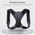 thumbnail image 3 of Labymos Invisible Adjustable Posture Corrector for Adult & Children Unisex Upper Back Brace Ease Pains on Back Shoulders Neck, M, 3 of 7