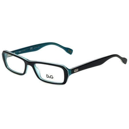 Dolce & Gabbana Rectangular Eyeglass Frames DG1225 52mm Silver/Black