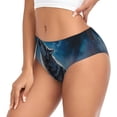 thumbnail image 2 of Fotbe Lonely Night Sky Wolf Calzones Estampados para Mujer – Ropa Interior de Algodón, Cómoda, Suave y Elástica-XX-Large, 2 of 6