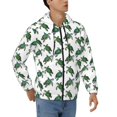 thumbnail image 4 of Zip Up Hoodies for Men - Watercolor Turtle Long Sleeve Comfrt Men'S Fashion Hoodies & Sweatshirts, Jackets for Men Hoodies Pullover Clothing Clothes with Pouch, 4 of 5