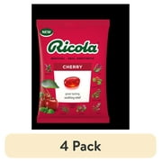 (4 pack) Ricola Cherry Throat Drops | Delicious Throat Refreshment & Oral Anesthetic, 19 Count