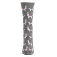 thumbnail image 5 of MeMoi Llamas Bamboo Blend Crew Socks - Womens - Female, One Size, Medium Gray Heather, 5 of 7