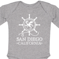 thumbnail image 4 of Inktastic San Diego California Travel Boys or Girls Long Sleeve Baby Bodysuit, 4 of 5