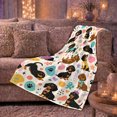 thumbnail image 6 of Playful Costumed Dachshunds autumn celebration, Playful Pet Portrait Pattern, Warm Flannel Blanket for Living Room and Reading Nook, Dog Lovers autumn celebration Gift, Pet Lover Home Decor, 6 of 9