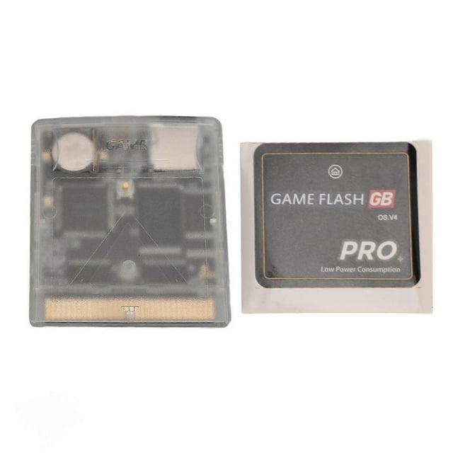 Gameboy Color Professional 1000 in 1 Flash Memory Card 8GB Video Game Cartridge Memory Card for Gameboy Advance SP Translucent White