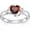 01. January Garnet (Created), variant on Heart Moonstone Ring 925 Sterling Silver June Birthstone Ring Moonstone Jewelry for Women Size 5