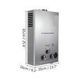 thumbnail image 2 of Chauffe-eau au Propane Chauffe-Eau Instantané 6 L/8 L/10 L/12 L/16 L/18 L Réservoir 36 KW Sans Réservoir en Acier Inoxydable, Conception Compacte, 2 of 7