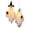A, variant on Hanging Ghost Decoration with LED Lights Battery Operated Halloween Indoor Outdoor Suspended Ghost Figure for Home Party Yard Porch 50x40cm,Orange